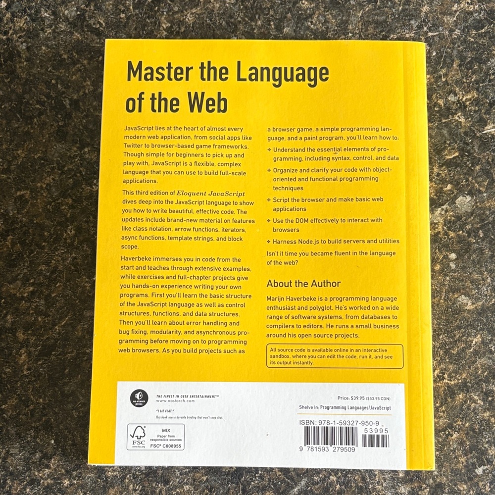 Eloquent JavaScript Third Edition Book - Picture 2 of 2